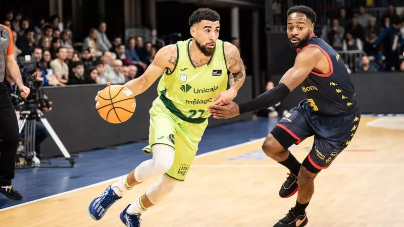 Chris Duarte encesta 17 puntos en la derrota del Unicaja en la Liga ACB de España