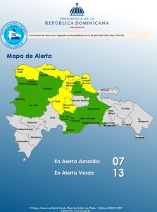 El Gran Santo Domingo y otras 18 provincias en alerta por fuertes lluvias